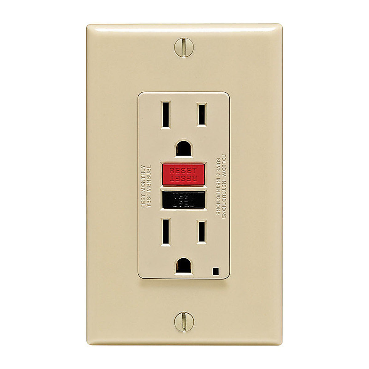 Leviton C21-GFNT1-RNI 15 amps 125 volt Ivory GFCI Outlet 5-15R 1/Pack
