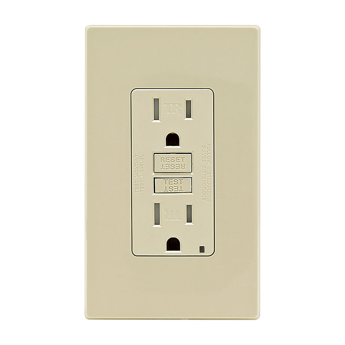 Leviton GFTR1-0PI 15 amps 125 volt Ivory GFCI Outlet 5-15R 1/Pack
