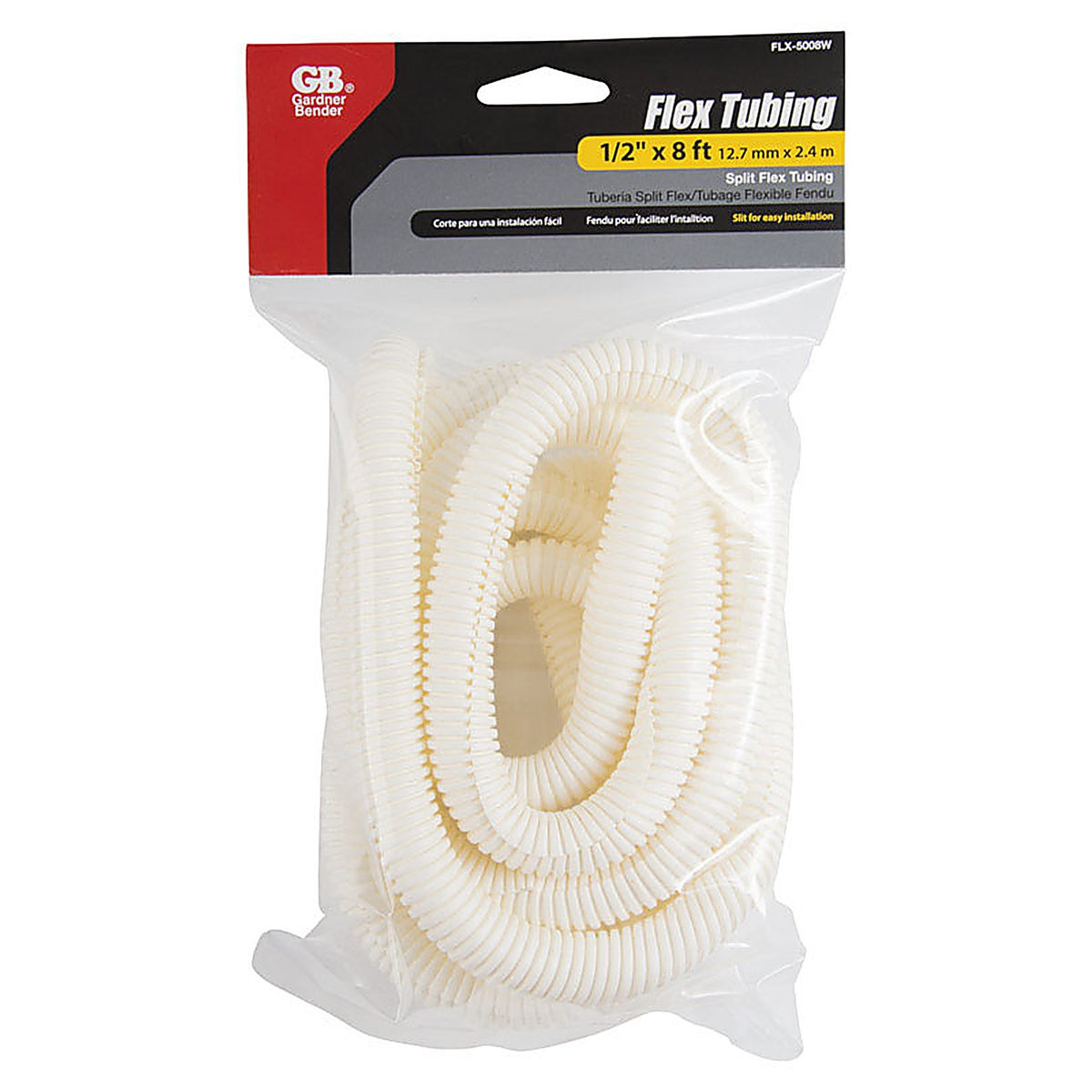 Gardner Bender FLX-5008W 96 in. L White Polyethylene Flex Tube