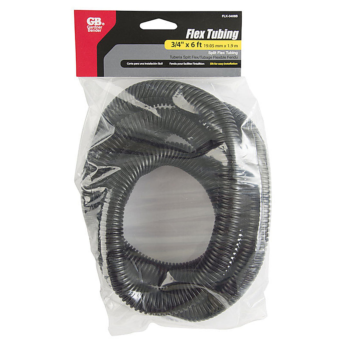 Gardner Bender FLX-3406B 72 in. L Black Polyethylene Flex Tube
