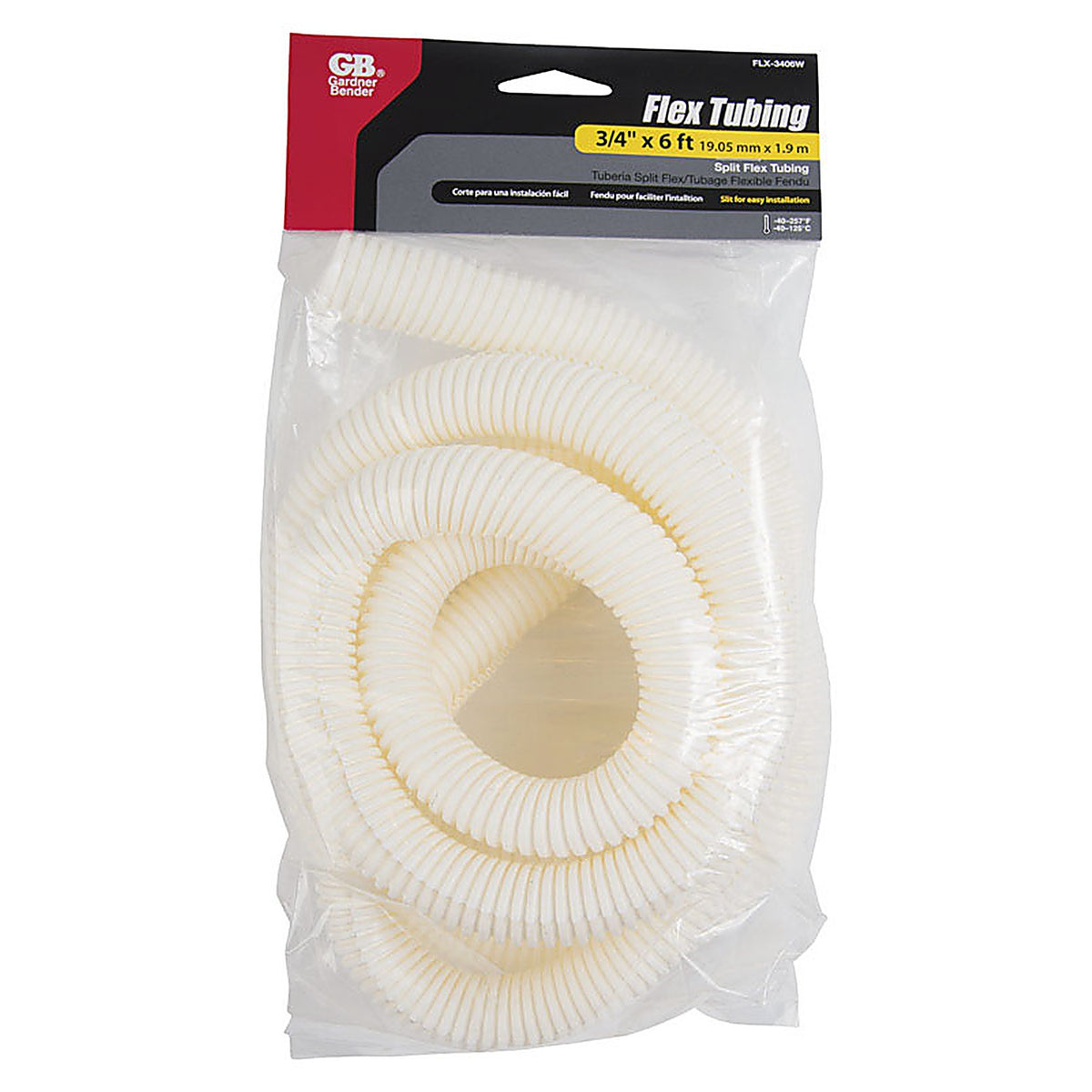 Gardner Bender FLX-3406W 72 in. L White Polyethylene Flex Tube