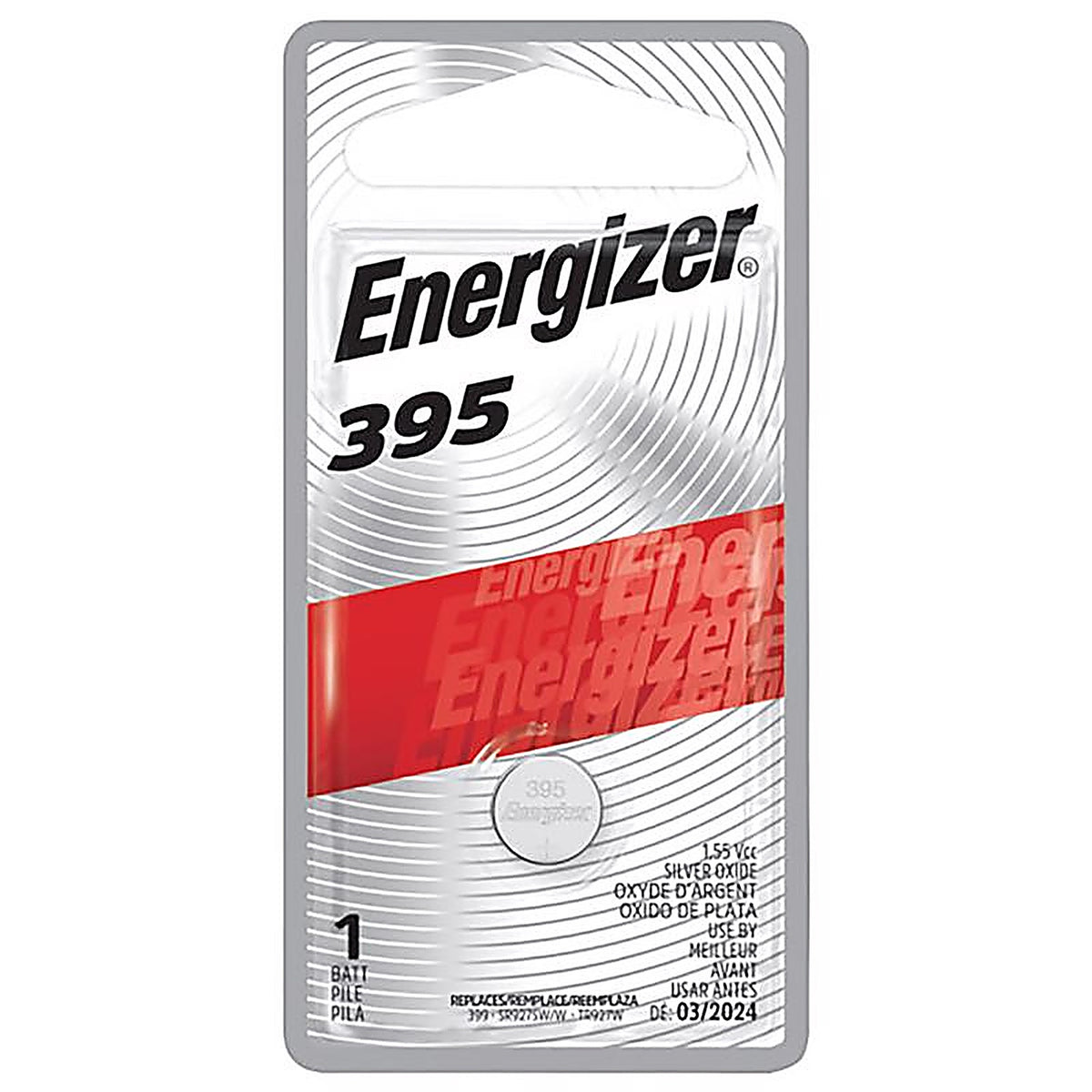 Energizer 395BPZ Silver Oxide 395 1.5 V 0.05 Ah Electronic/Watch Battery 1 pk