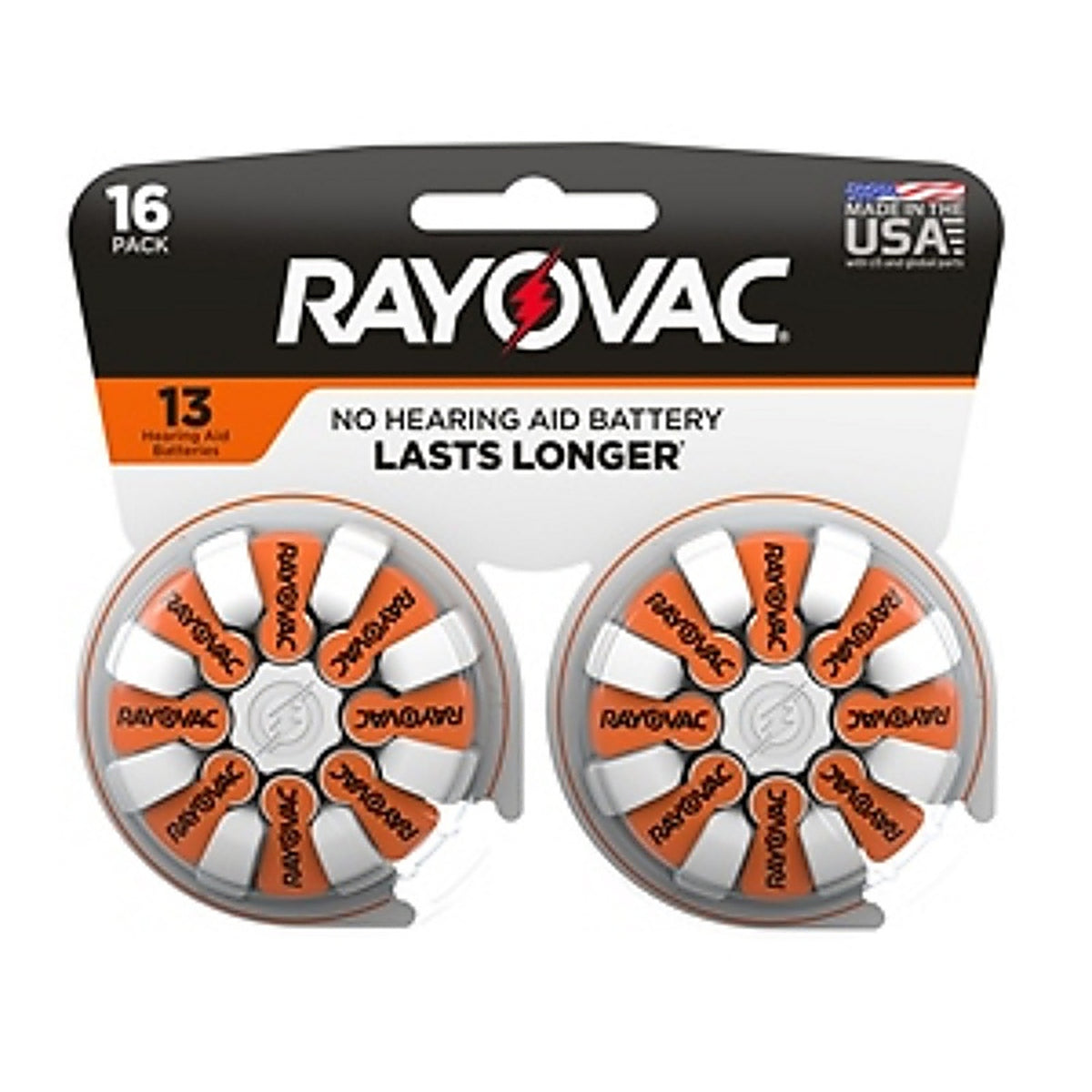 Rayovac 13-16 Zinc-Air 13 1.45 V 0.13 Ah Hearing Aid Battery 16 pk