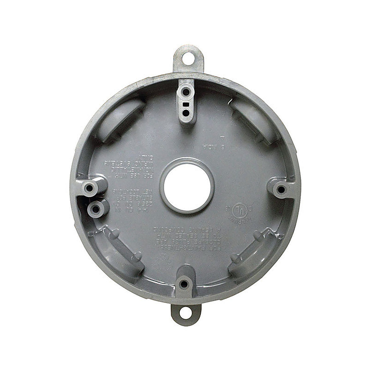 Sigma Electric 14130 5-1/2 in. Round Plastic Weatherproof Box Gray