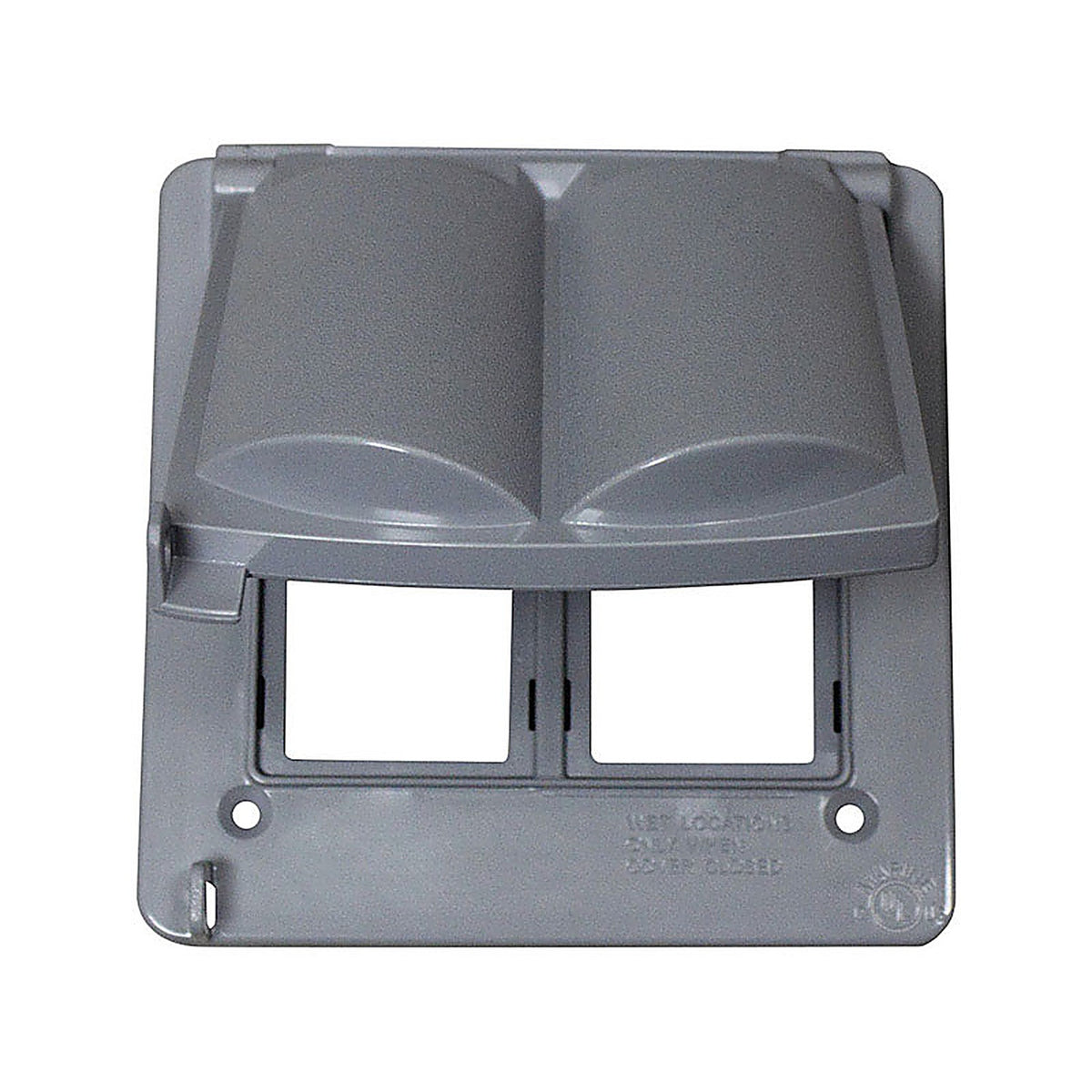 Sigma Electric 14180 Square Plastic 2 gang Universal Cover For Wet Locations
