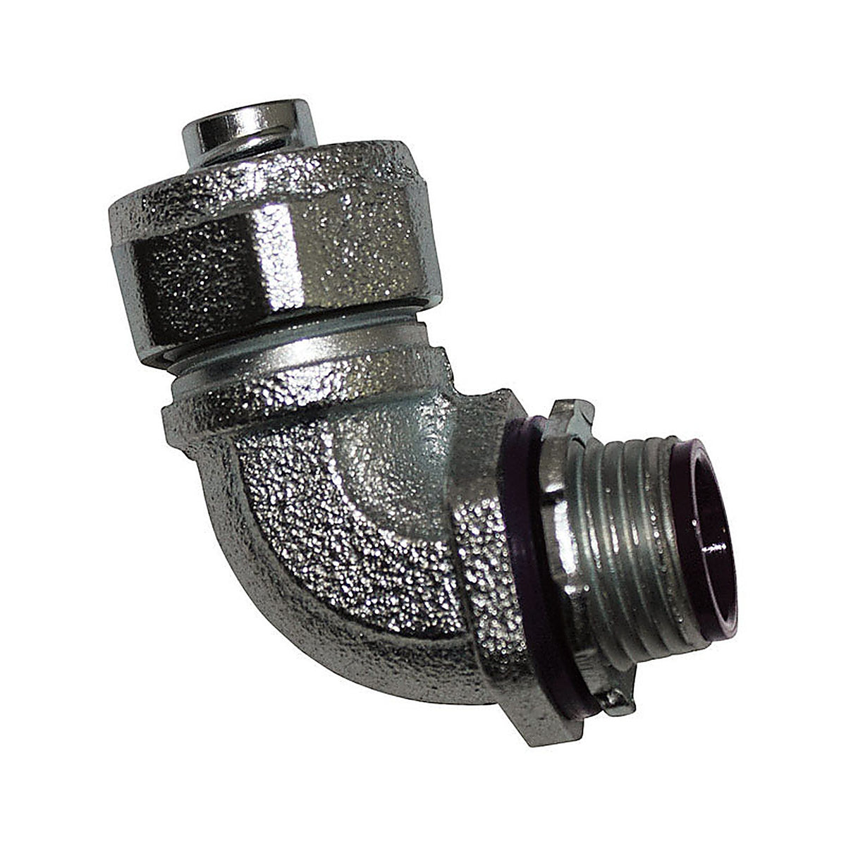 Sigma Electric 45764 ProConnex 3/4 in. Dia. Zinc-Plated Iron 90 Degree Connector For Liquid Tight 1/Pack