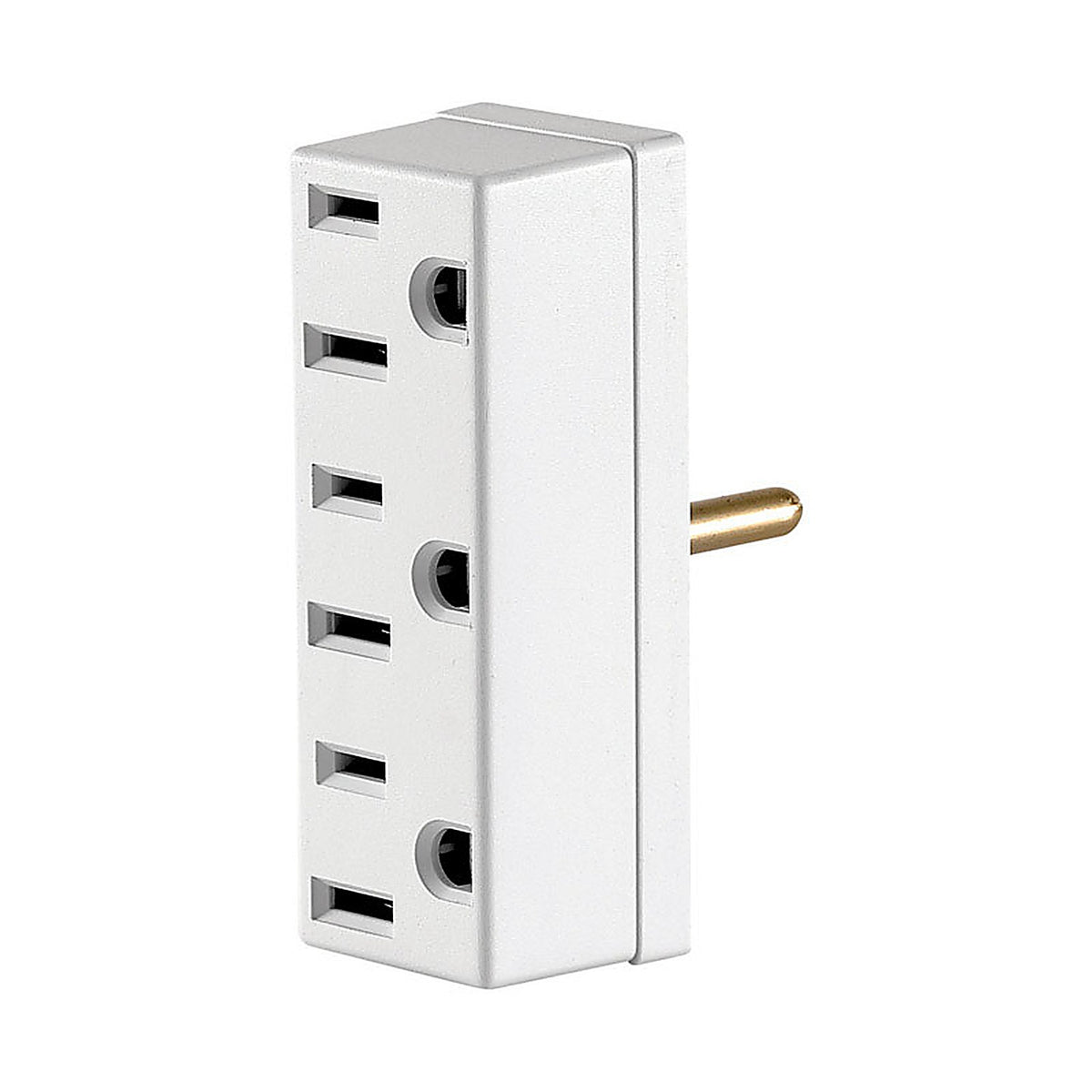 Leviton 007-00697-00W Polarized 3 outlets Outlet Adapter 1/Pack