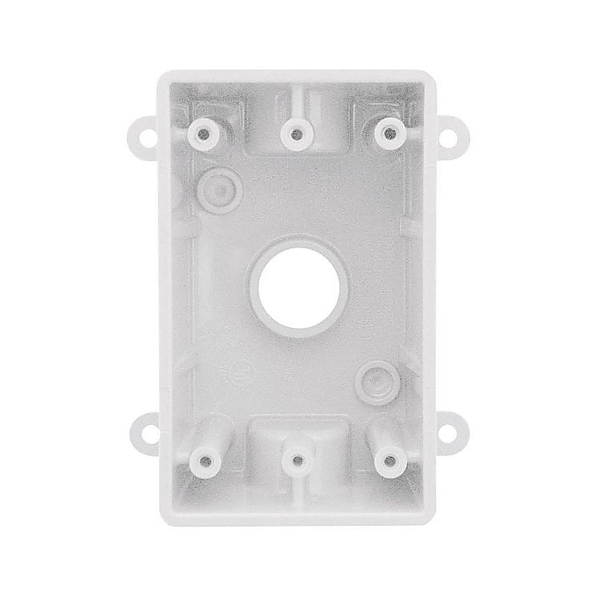 Sigma Electric 14110WH 4-1/2 in. Rectangle Plastic 1 gang Weatherproof Box White