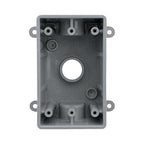 Sigma Electric 14110 4-1/2 in. Rectangle Plastic 1 gang Weatherproof Box Gray