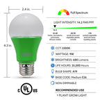 Feit Electric A19/GROWLEDG2BX A19 E26 (Medium) LED Grow Light White 60 W 1 pk