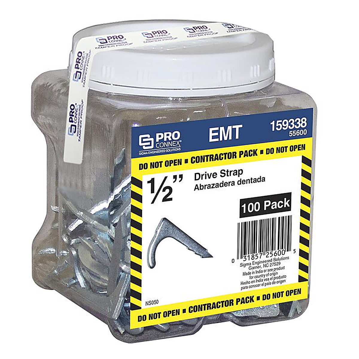 Sigma Electric 55600 ProConnex 1/2 in. Dia. Zinc-Plated Steel Nail Strap 100/Pack