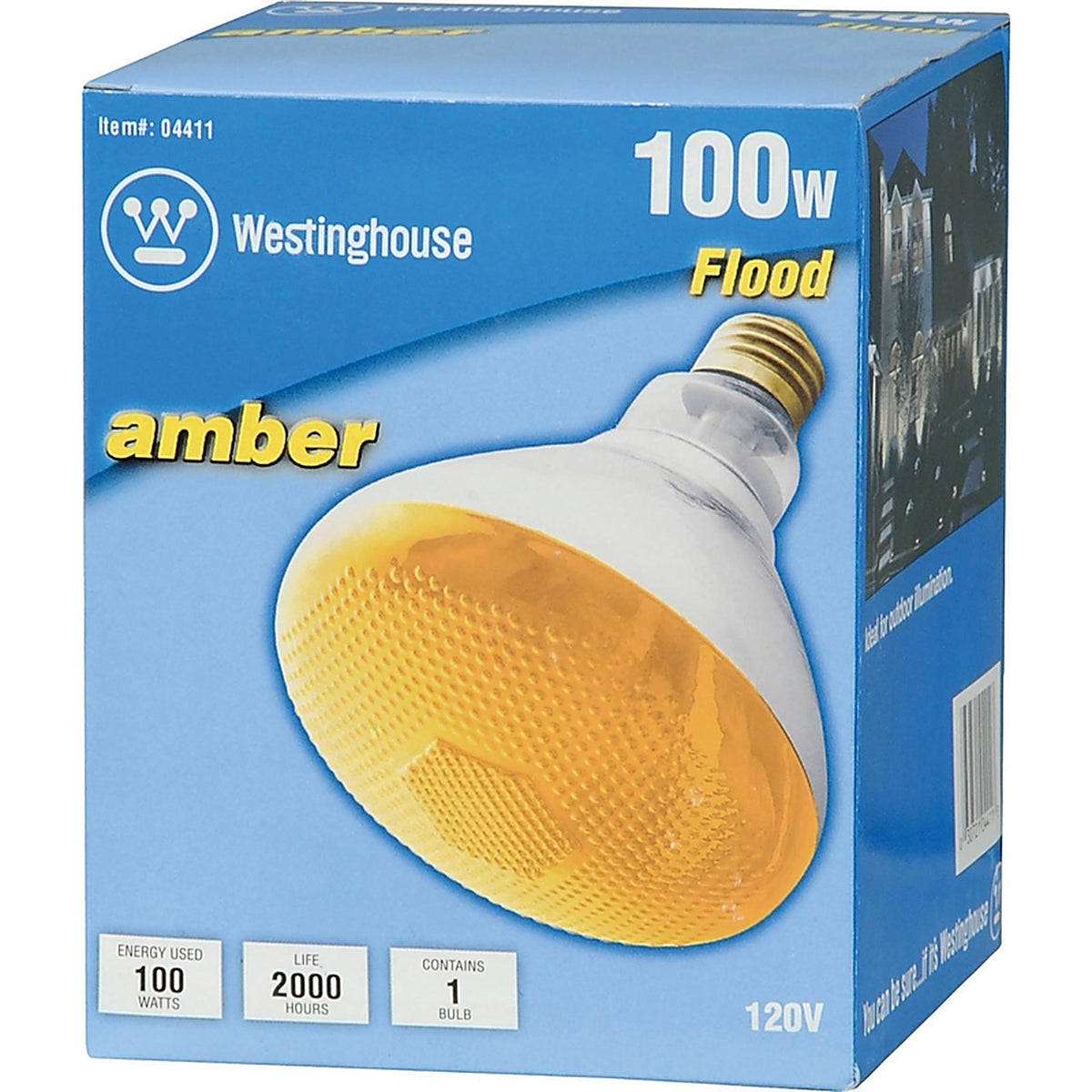 Westinghouse - 0441100 - 100 W E26 Reflector Incandescent Bulb E26 (Medium) Amber 1 Pack
