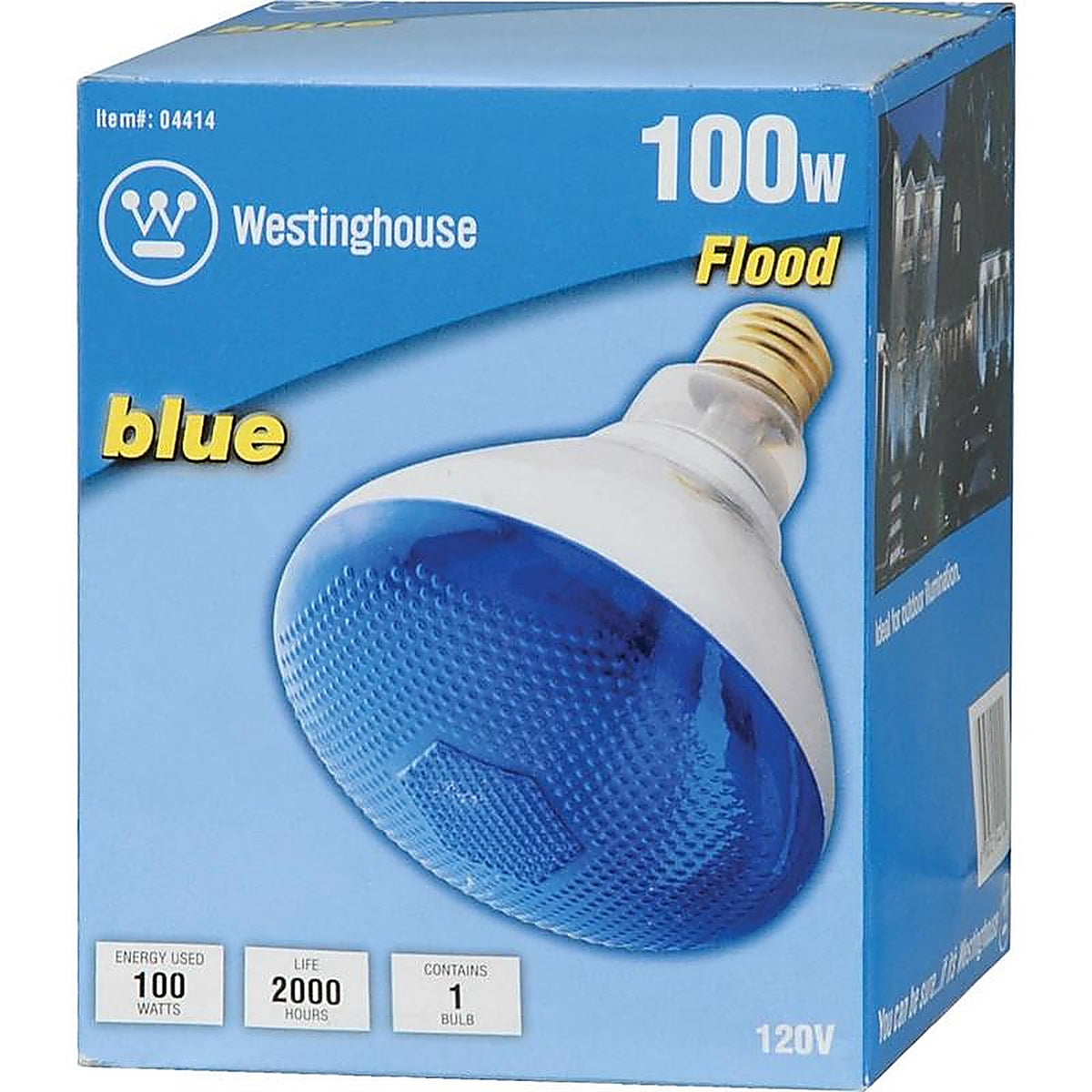 Westinghouse - 0441448 - 100 W Reflector Incandescent Bulb E26 (Medium) Blue 1 Pack