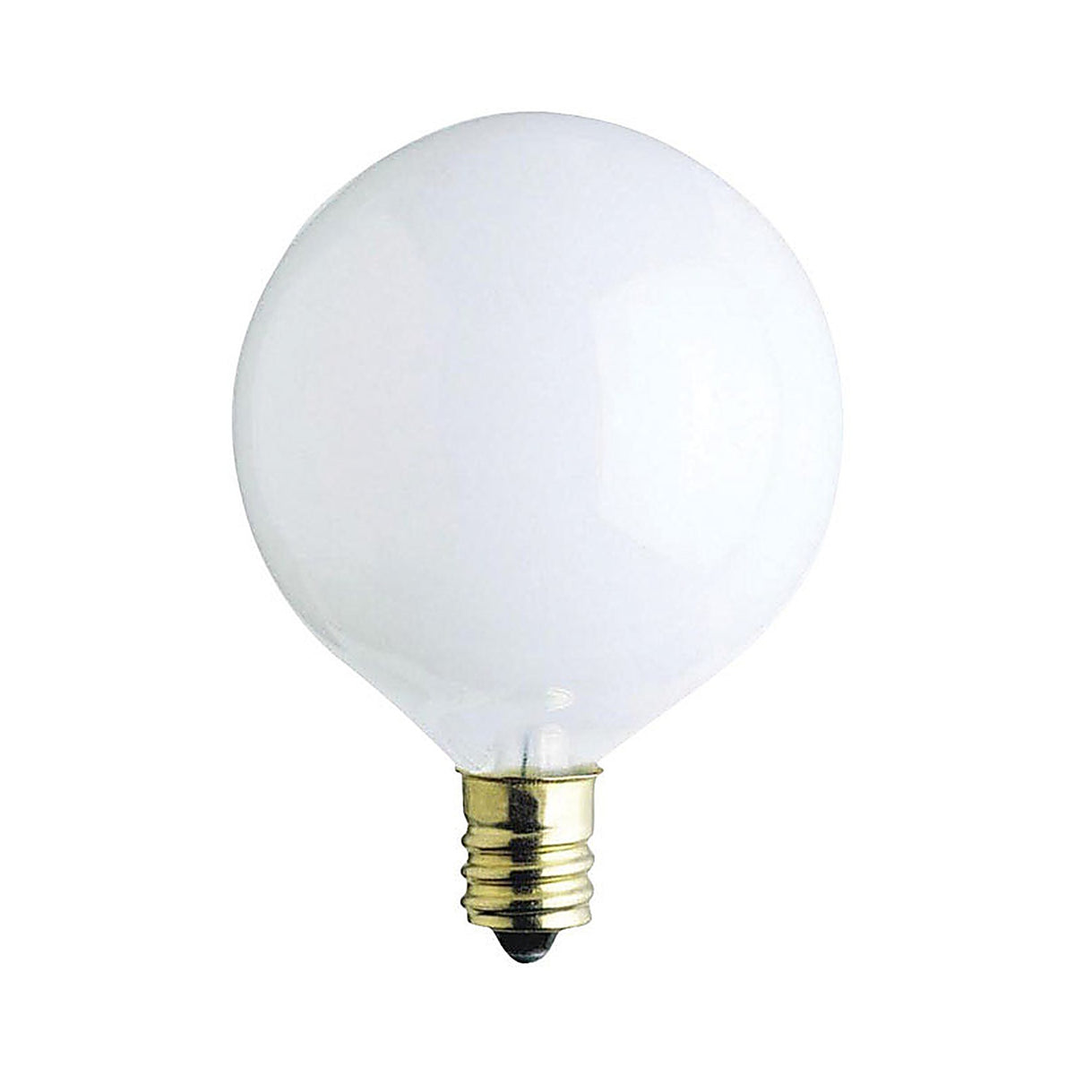 Westinghouse - 0375348 - 25 W G16.5 Globe Incandescent Bulb E12 (Candelabra) White 1 Pack