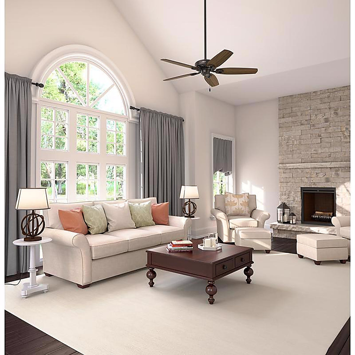 Hunter - 53242 - Builder 52 In. New Bronze Brown Indoor Ceiling Fan