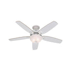 Hunter - 53089 - Builder Deluxe 52 In. Snow White White LED Indoor Ceiling Fan