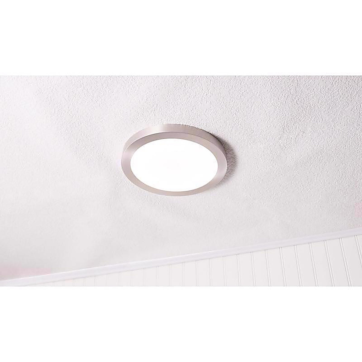 Feit Electric FP11/4WY/NK LED 11 in. W X 11 in. L Nickel LED Flat Panel Light Fixture