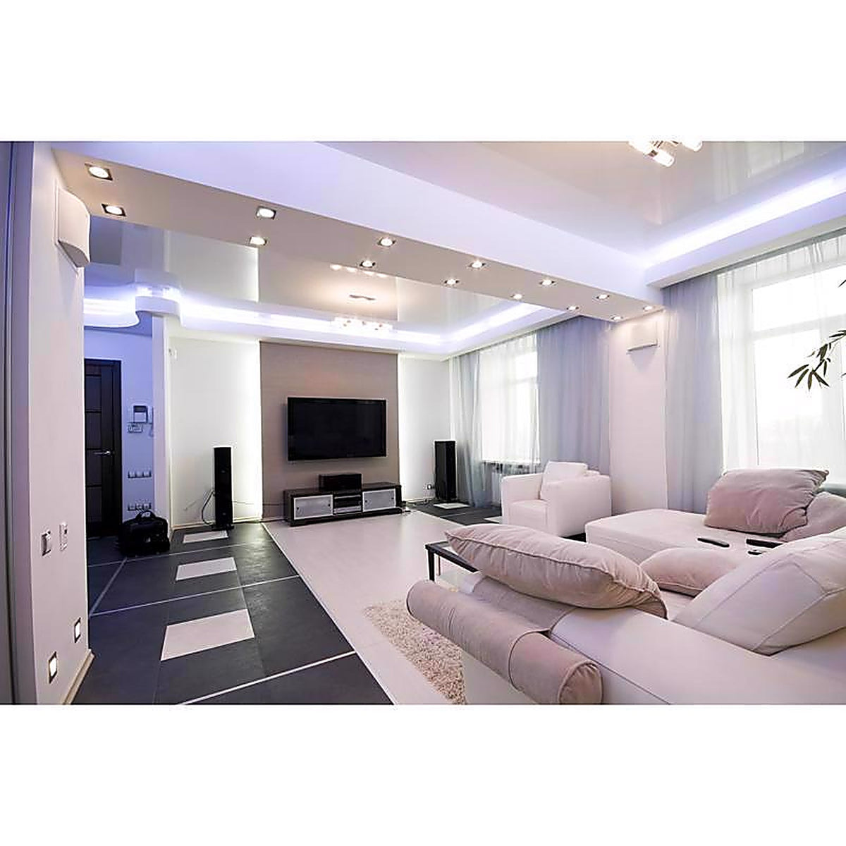 Feit Electric FP11/4WY/NK LED 11 in. W X 11 in. L Nickel LED Flat Panel Light Fixture