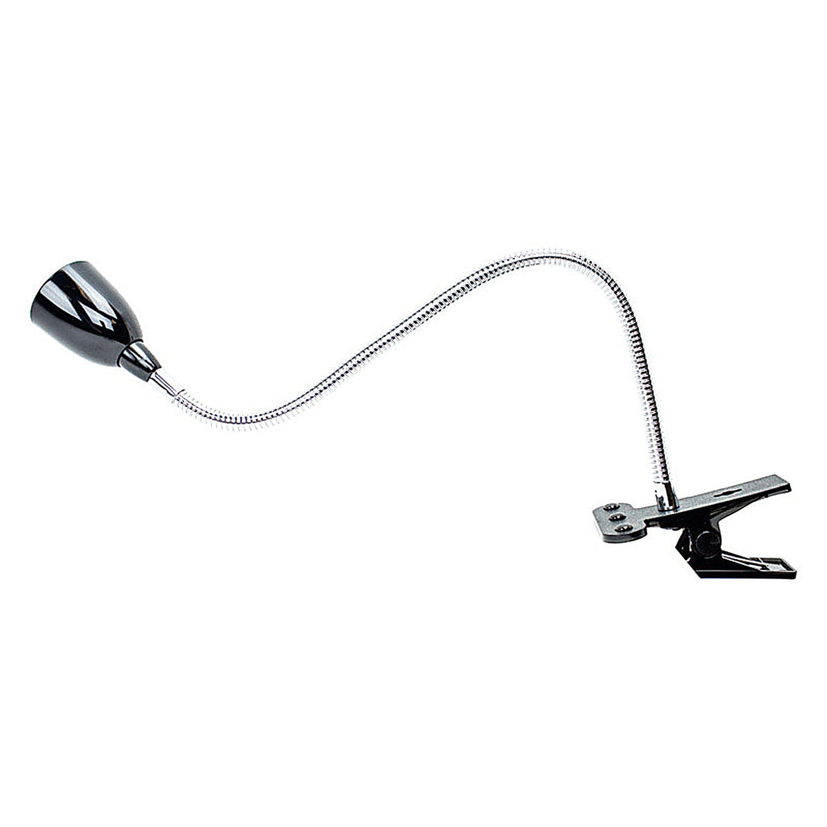 Newhouse Lighting NHCLP-LED-BLK 22 in. Semi-Gloss Black Gooseneck Clip-On Lamp