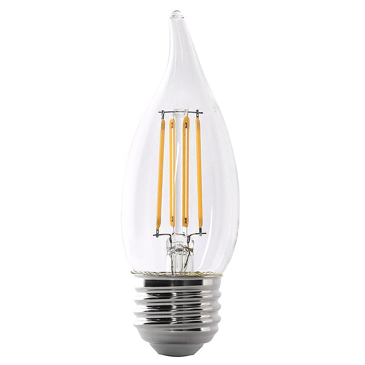 Feit Electric BPEFC25927CAFL2 CA10 E26 (Medium) LED Bulb Soft White 25 W 2 pk