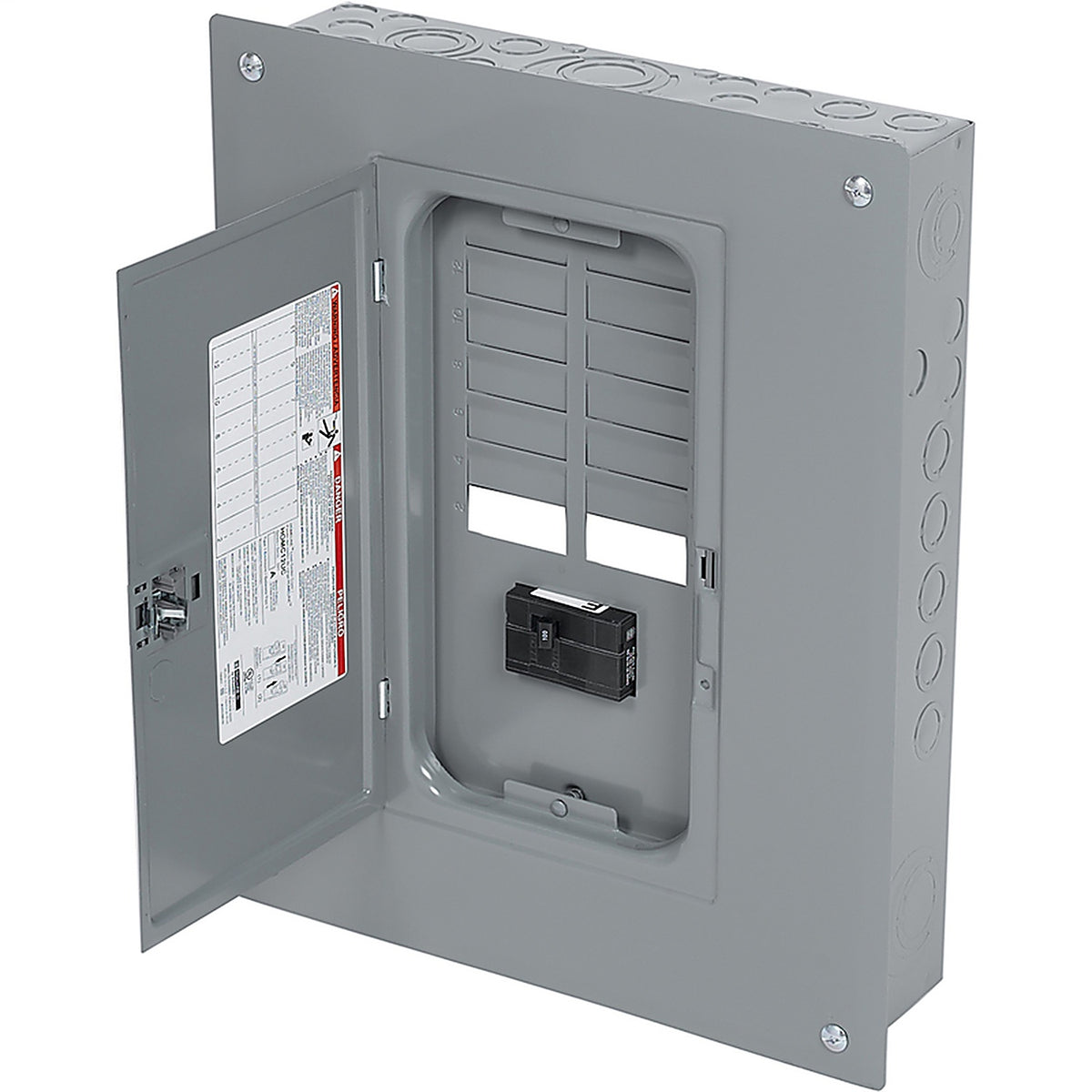 Square D - HOM1224M100PC - 100 Amps 120/240 V 12 Space 24 Circuits Combination Mount Meter Breaker Load Center