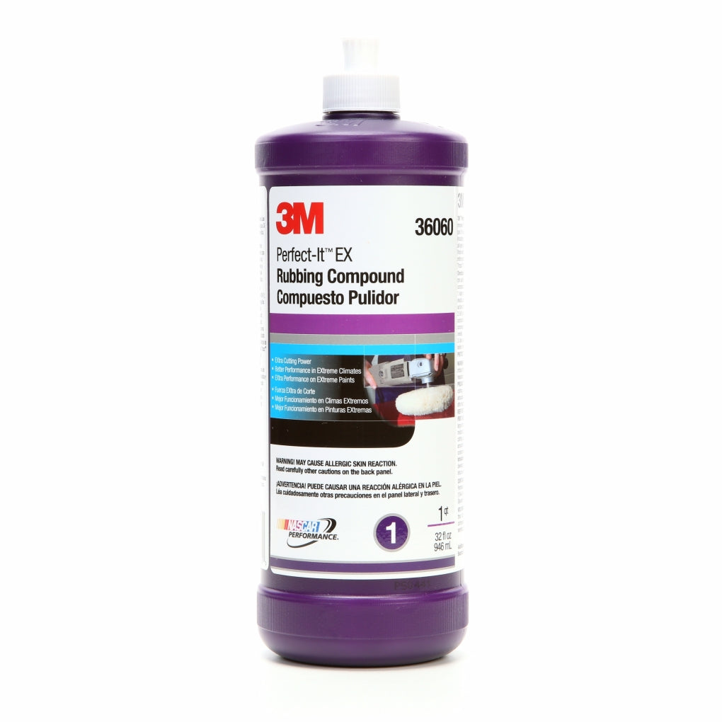 3M 36060 Perfect-It EX Rubbing Compound, Quart Tan