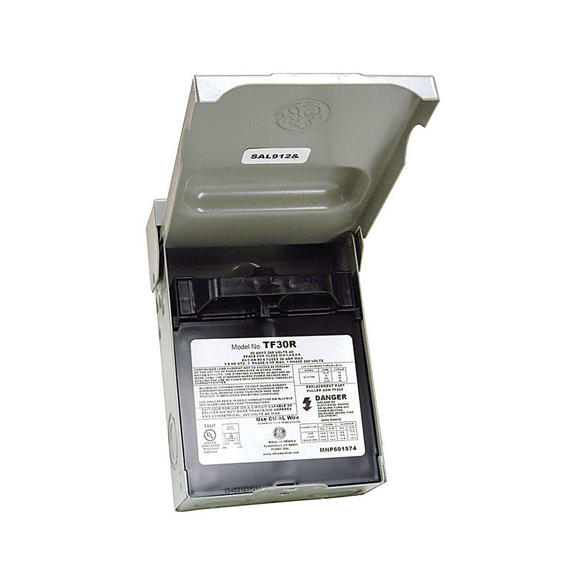 GE TF30RCP 30 amps Fusible 2-Pole AC Disconnect