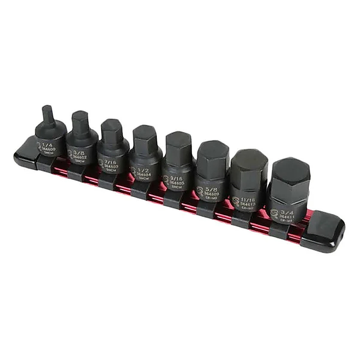 Sunex 3644 8/pc 3/8in. Drive SAE Stubby Hex Driver Set