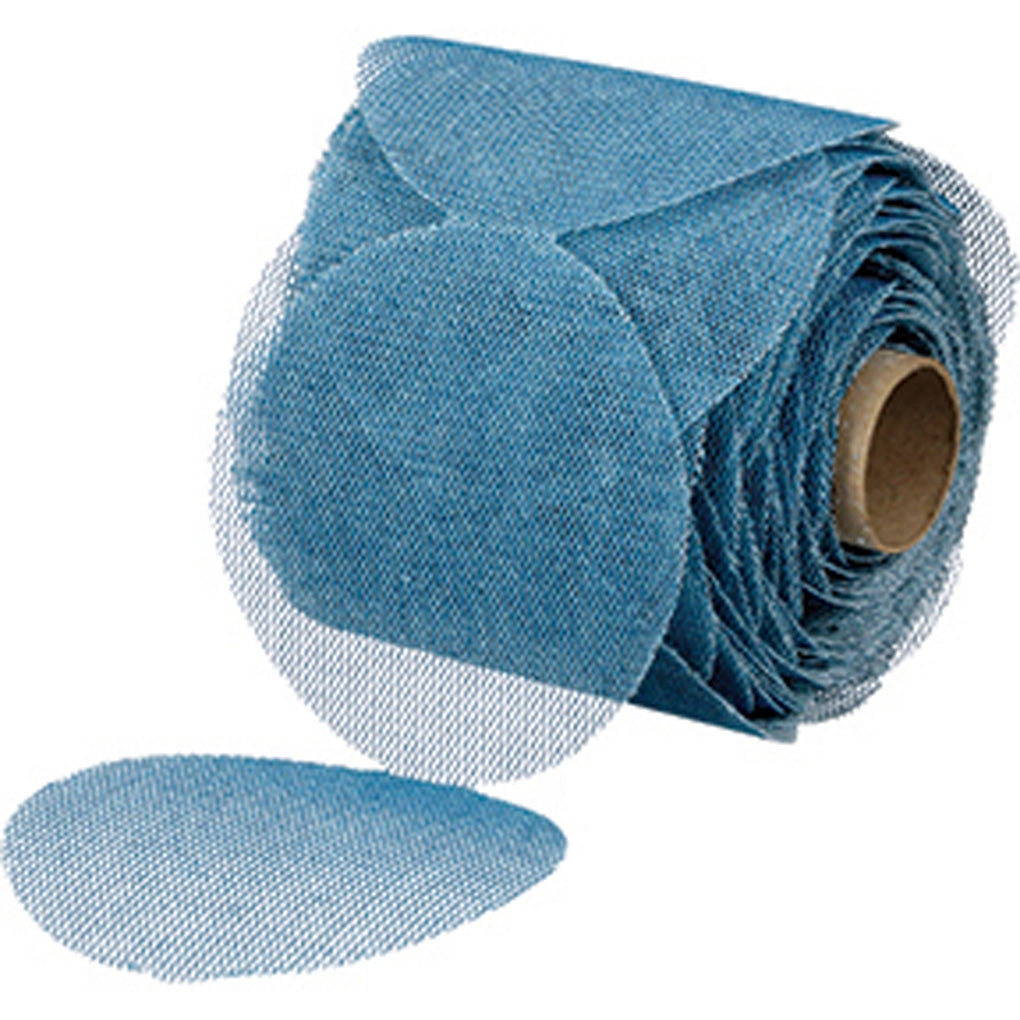 3M 36453 Blue Net Disc Roll, 220, 3 in, 100 Discs/Roll, 8 Rolls/Case