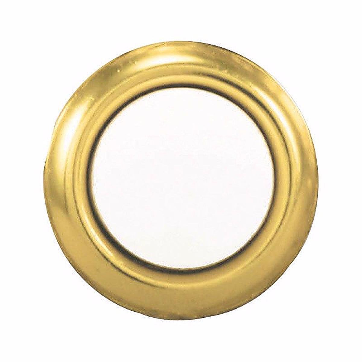 Heath Zenith SL-765-00 Polished Brass Gold/White Metal Wired Pushbutton Doorbell