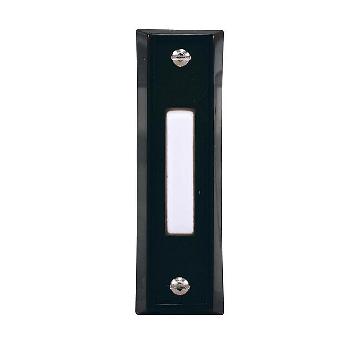 Heath Zenith SL-664-03 Black Plastic Wired Pushbutton Doorbell