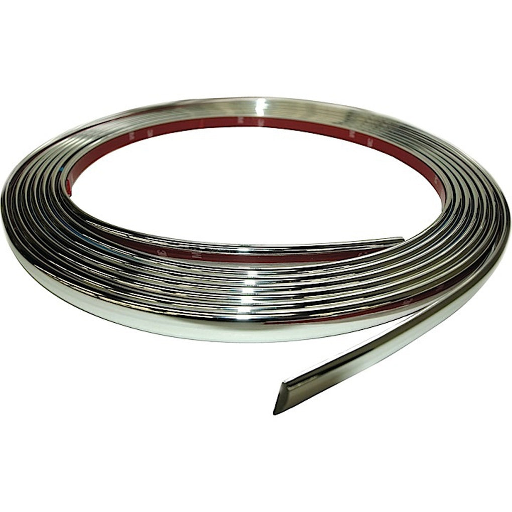 Cal-Stripes 37-1120 Chrome Tear Drop Wheel Well Molding 5/8in. x 20ft.