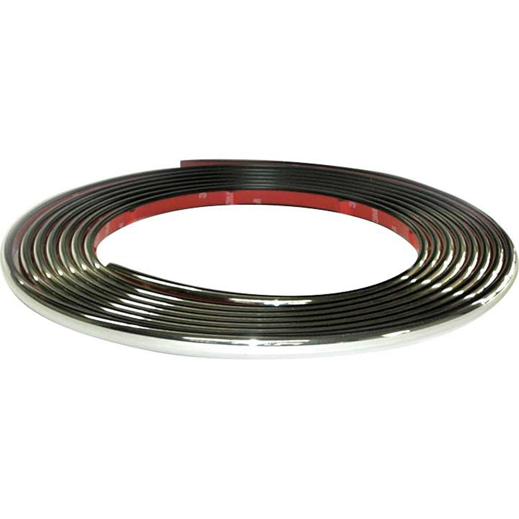 Cowles Protekto Trim 37-422 Wheel Well Molding 1/2in. Half Round 20ft. Kit, Chrome