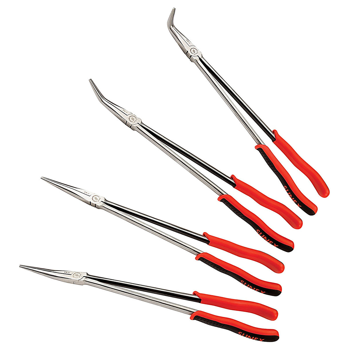 Sunex Tools 3706V 16-INCH LONG REACH 4-PIECE PLIERS SET