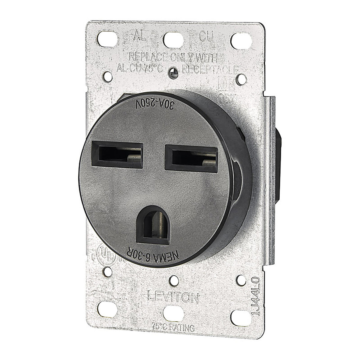 Leviton 05372-S00 30 amps 250 volt Black Outlet 6-30R 1/Pack
