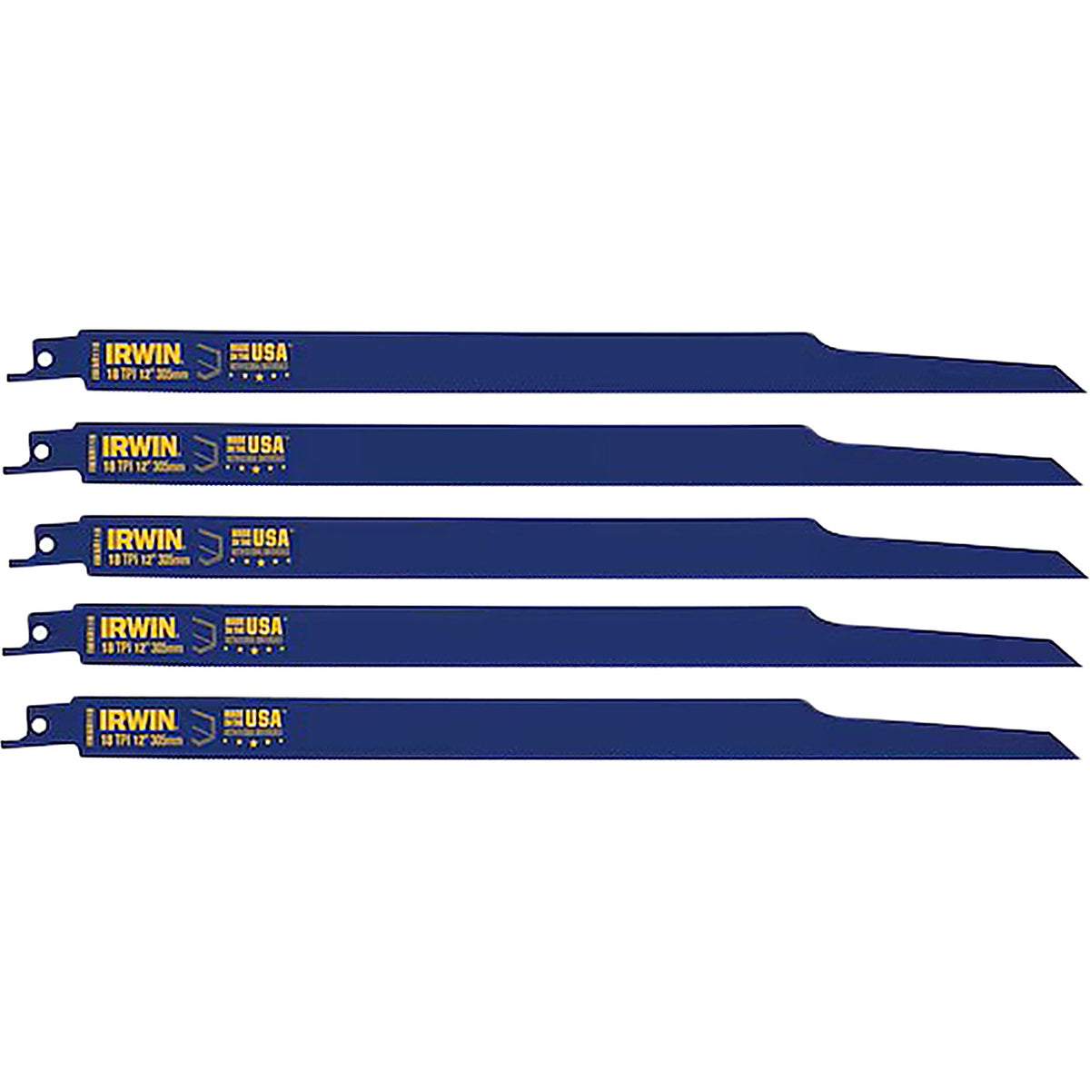 Irwin - 372118P5 - 12 Inch 18 TPI Metal Cutting Reciprocating Weld-Tec Bi-Metal Blade, 5 Pack