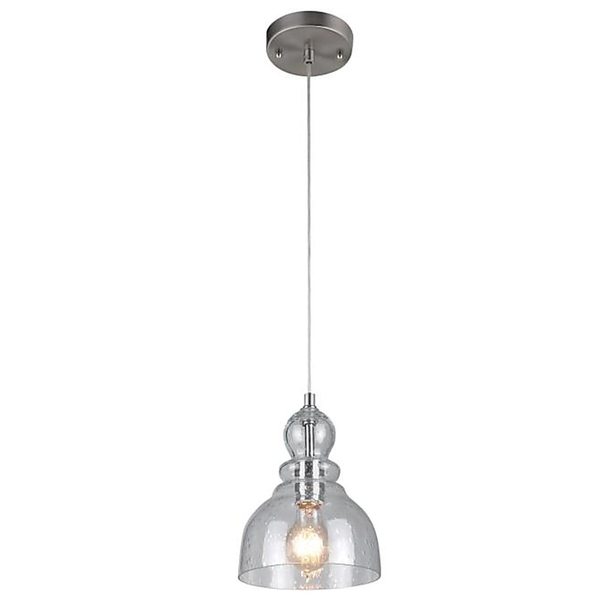 Westinghouse - 6100700 - Fiona Brushed Nickel 1 Lights Mini Pendant Light