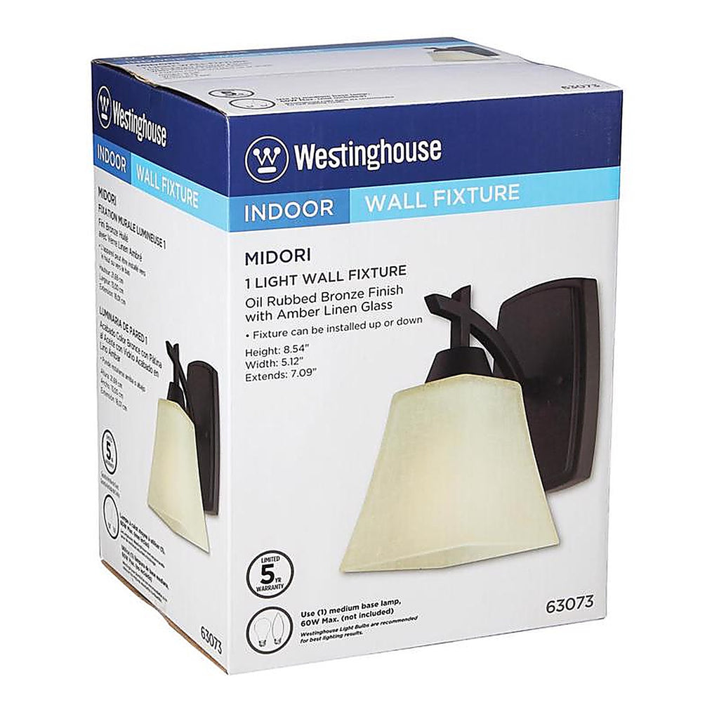 Westinghouse 63073 Midori 1-Light Oil Rubbed Bronze Wall Sconce