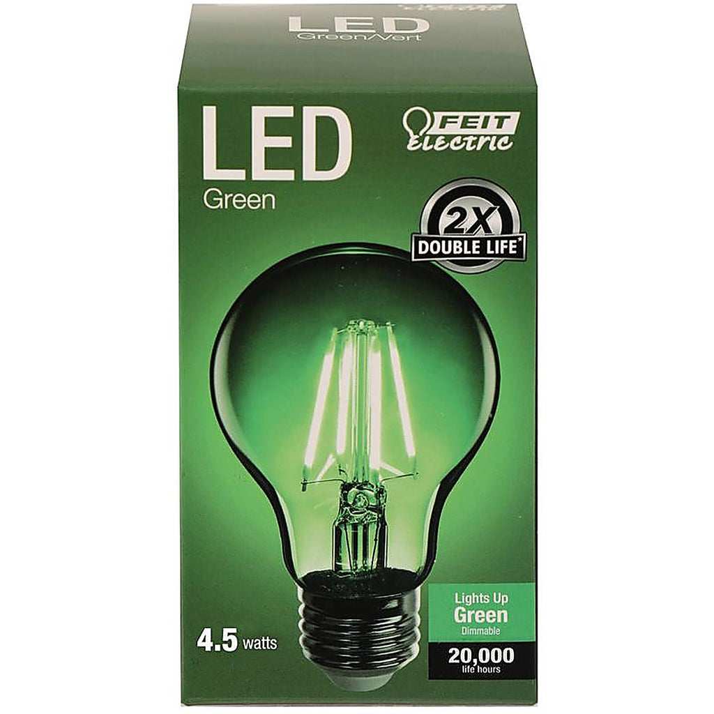 Feit Electric A19/TG/LED A19 E26 (Medium) Filament LED Bulb Green 30 W 1 pk