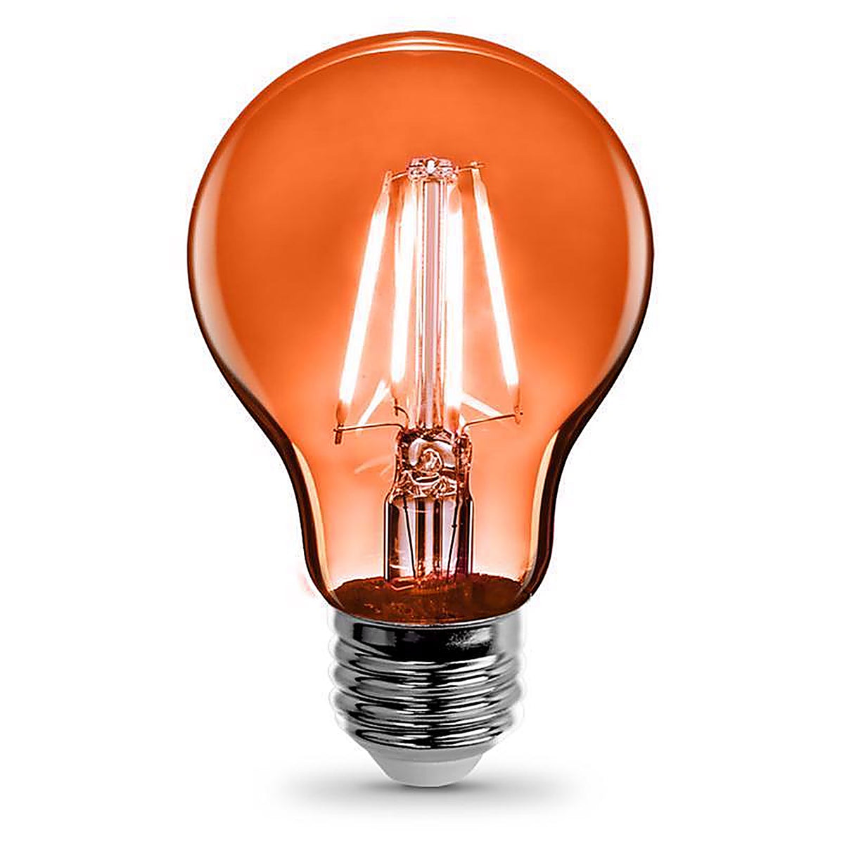 Feit Electric A19/TO/LED Filament A19 E26 (Medium) LED Bulb Orange 30 Watt Equivalence 1 pk