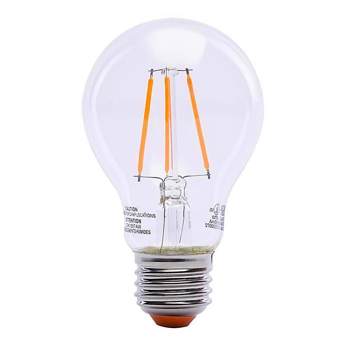 Feit Electric A19/TO/LED Filament A19 E26 (Medium) LED Bulb Orange 30 Watt Equivalence 1 pk