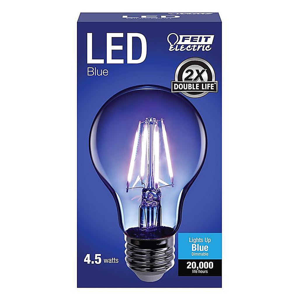 Feit Electric A19/TB/LED Filament A19 E26 (Medium) LED Bulb Blue 30 W 1 pk