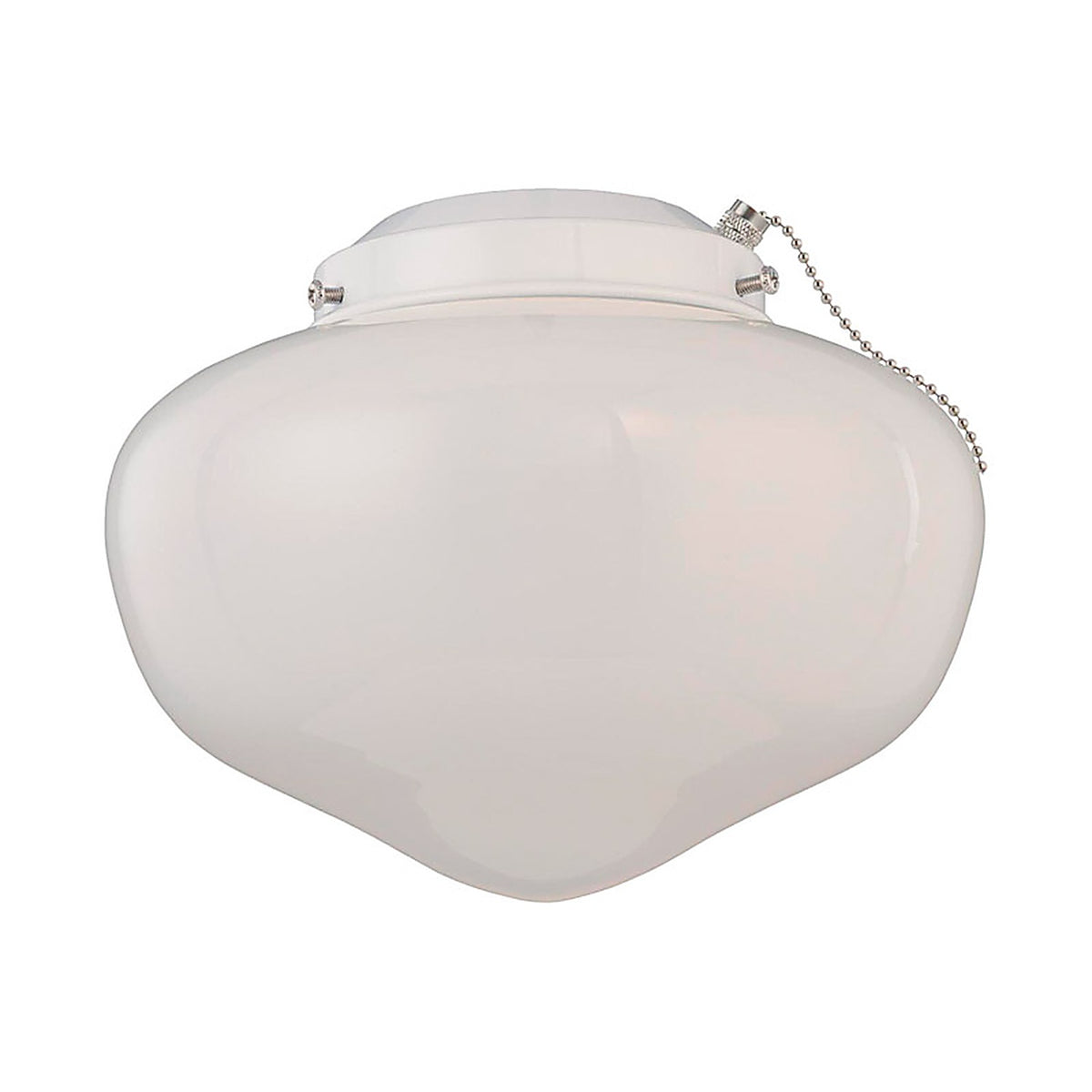 Westinghouse 77853 Semi-Gloss White Schoolhouse Ceiling Fan Light Kit