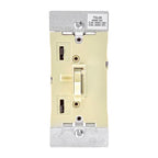 Leviton TSL06-1KI Ivory 600 watt Toggle Dimmer Switch 1/Pack