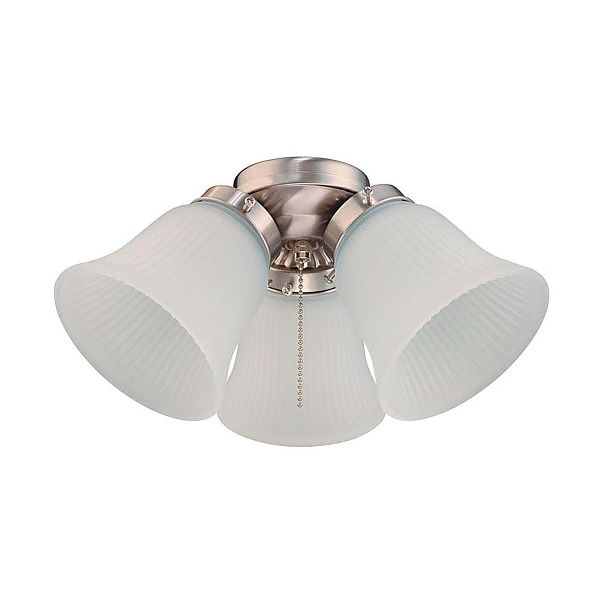 Westinghouse 77849 Brushed Nickel Brown Cluster Ceiling Fan Light Kit