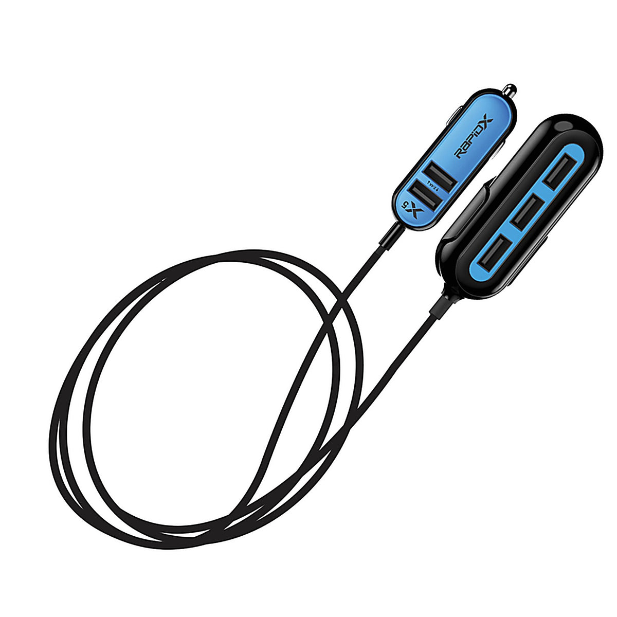 Rapidx - RX-X5USBB - X5 5 USB Car Charger