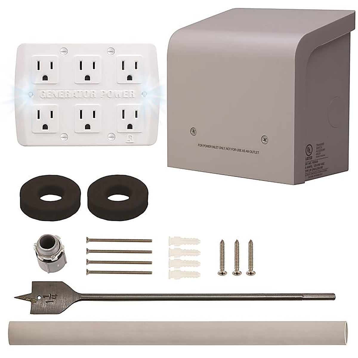Reliance WKPBN30 30 amps 125 volt 6 circuits Surface Mount Generator Power Transfer Kit