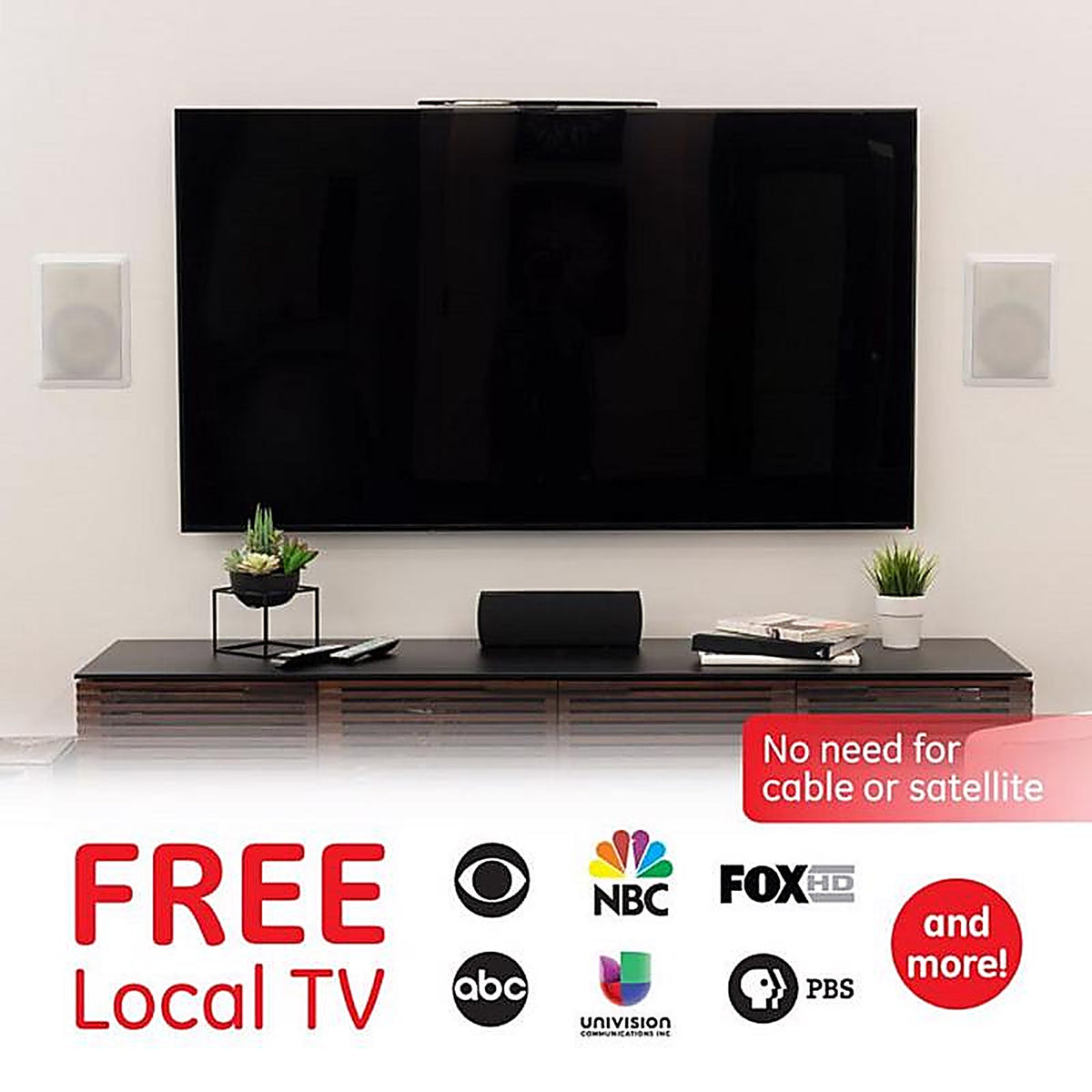 GE 37075 Ultapro Indoor HDTV Ultra Thin Amplified Antenna 1 pk