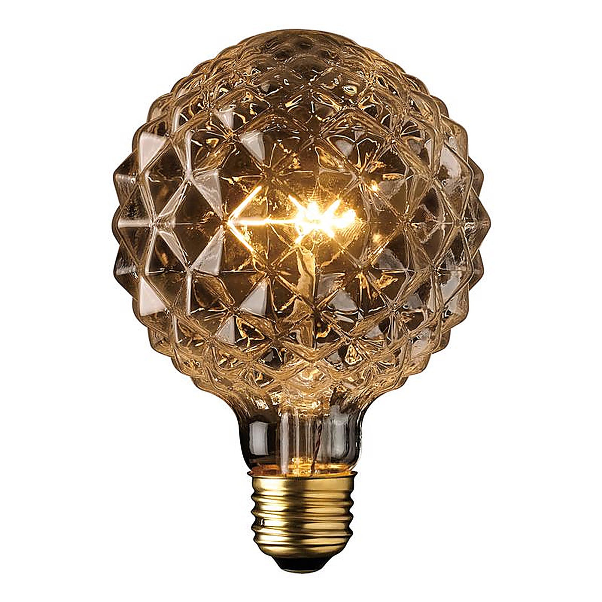 Globe - 84637 - Electric Designer Crystalina 40 W G30 Decorative Incandescent Bulb E26 (Medium) Amber 1 Pack