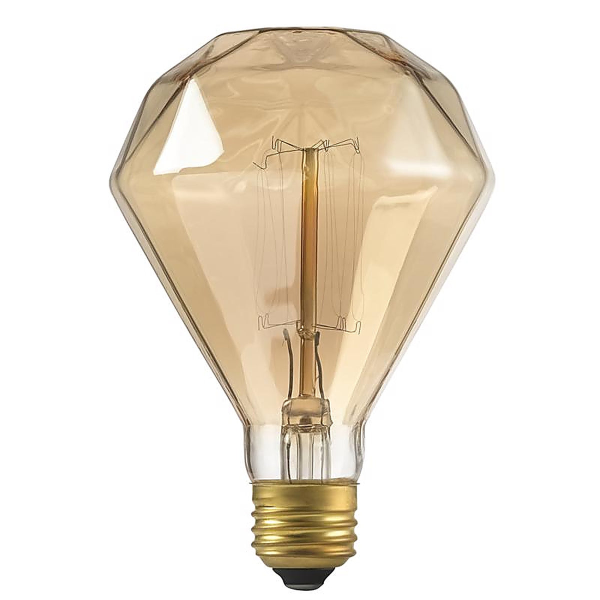 Globe Electric - 84644 - Designer Diamante 40 W Br30 Decorative Incandescent Bulb E26 (Medium) Amber 1 Pack